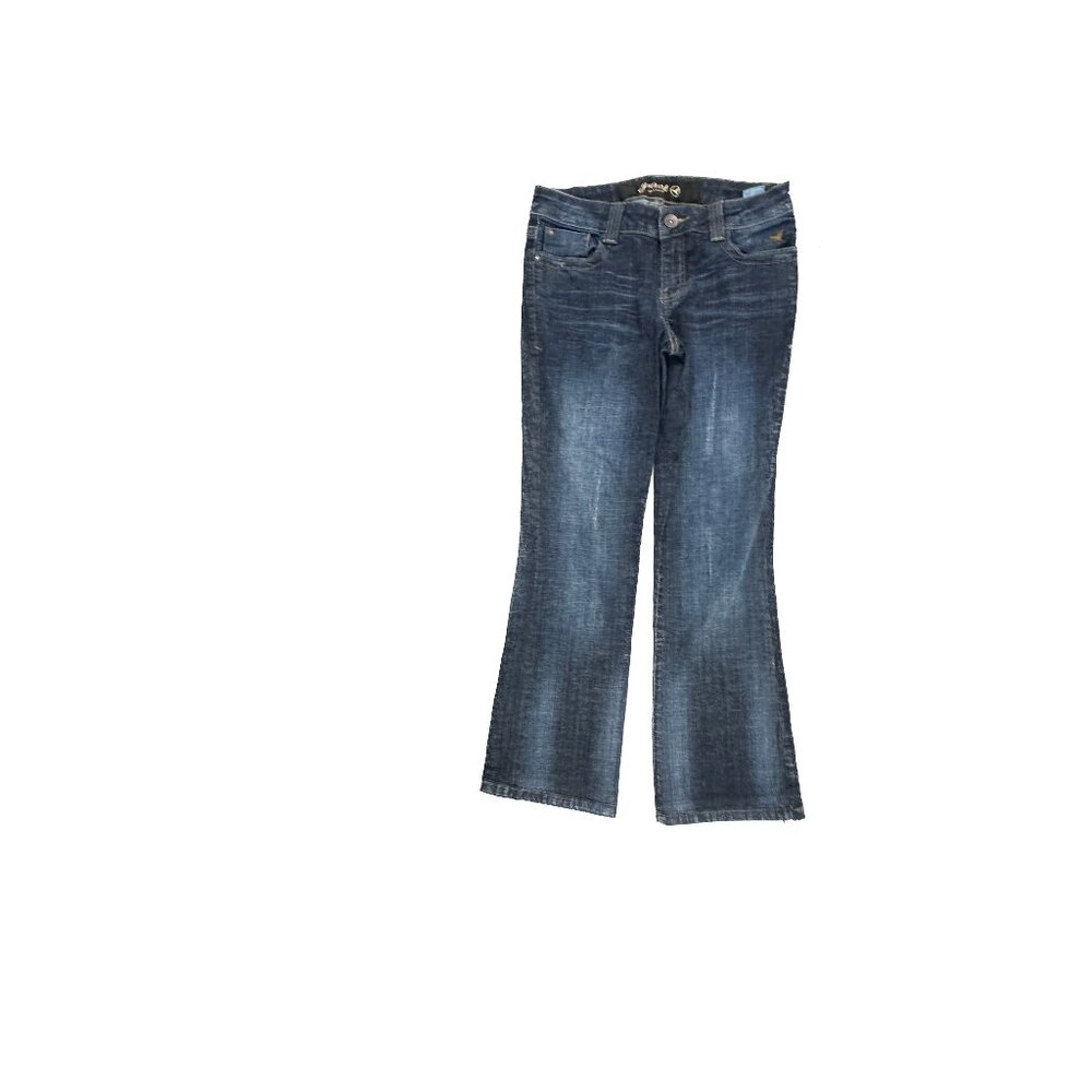 Grane Turbo Bootcut Women's size 9 Short‎ Dark Wash Blue Denim Jeans